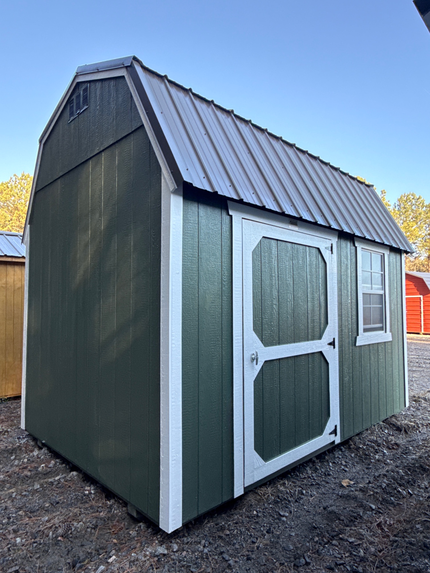 8 x 12 Lofted Barn at Spring Hope, NC-BigWoodsOtdrProd-DHarrell in Spring Hope, NC