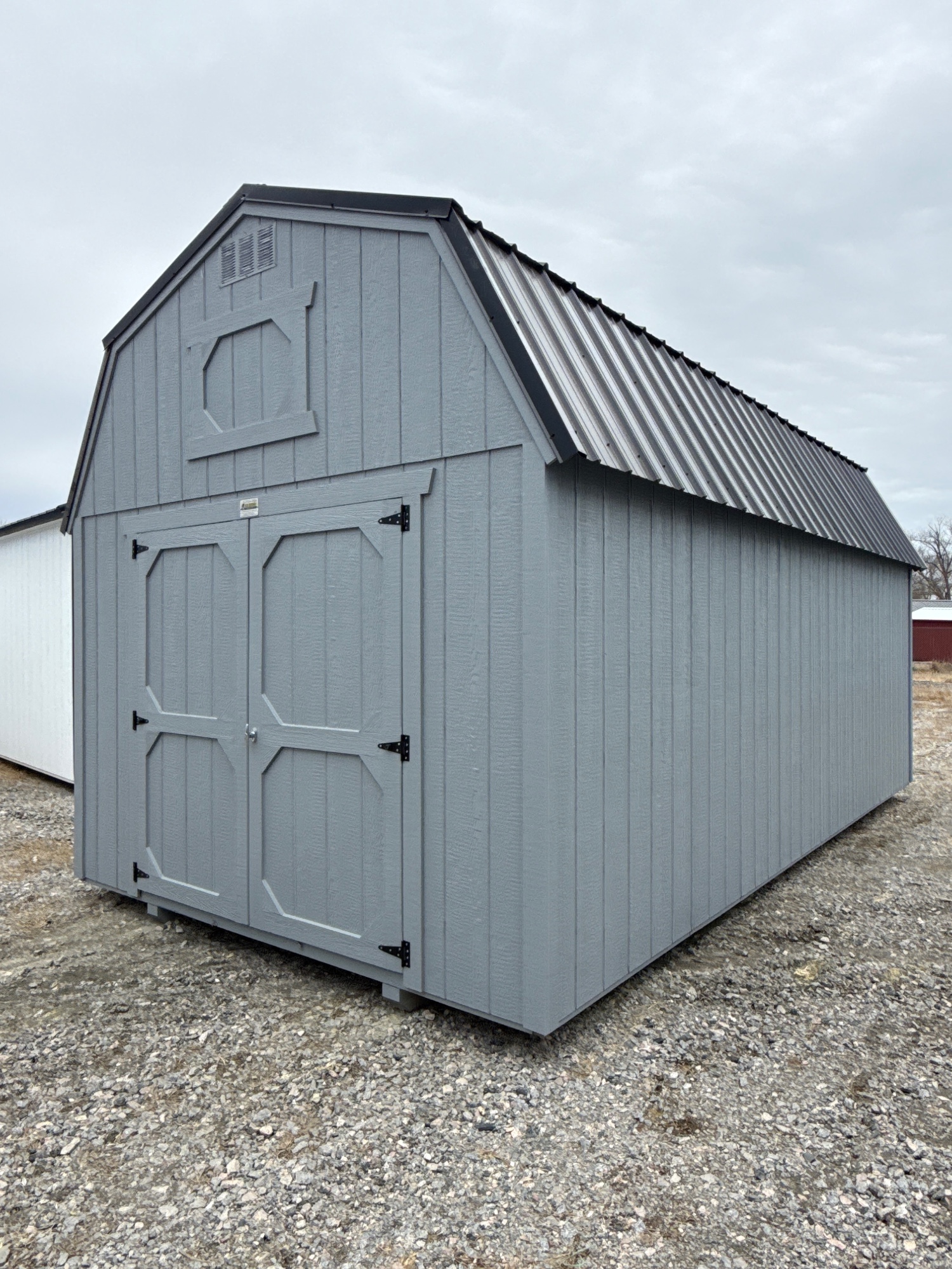 10 x 20 Lofted Barn at Spring Hope, NC-BigWoodsOtdrProd-DHarrell in Spring Hope, NC
