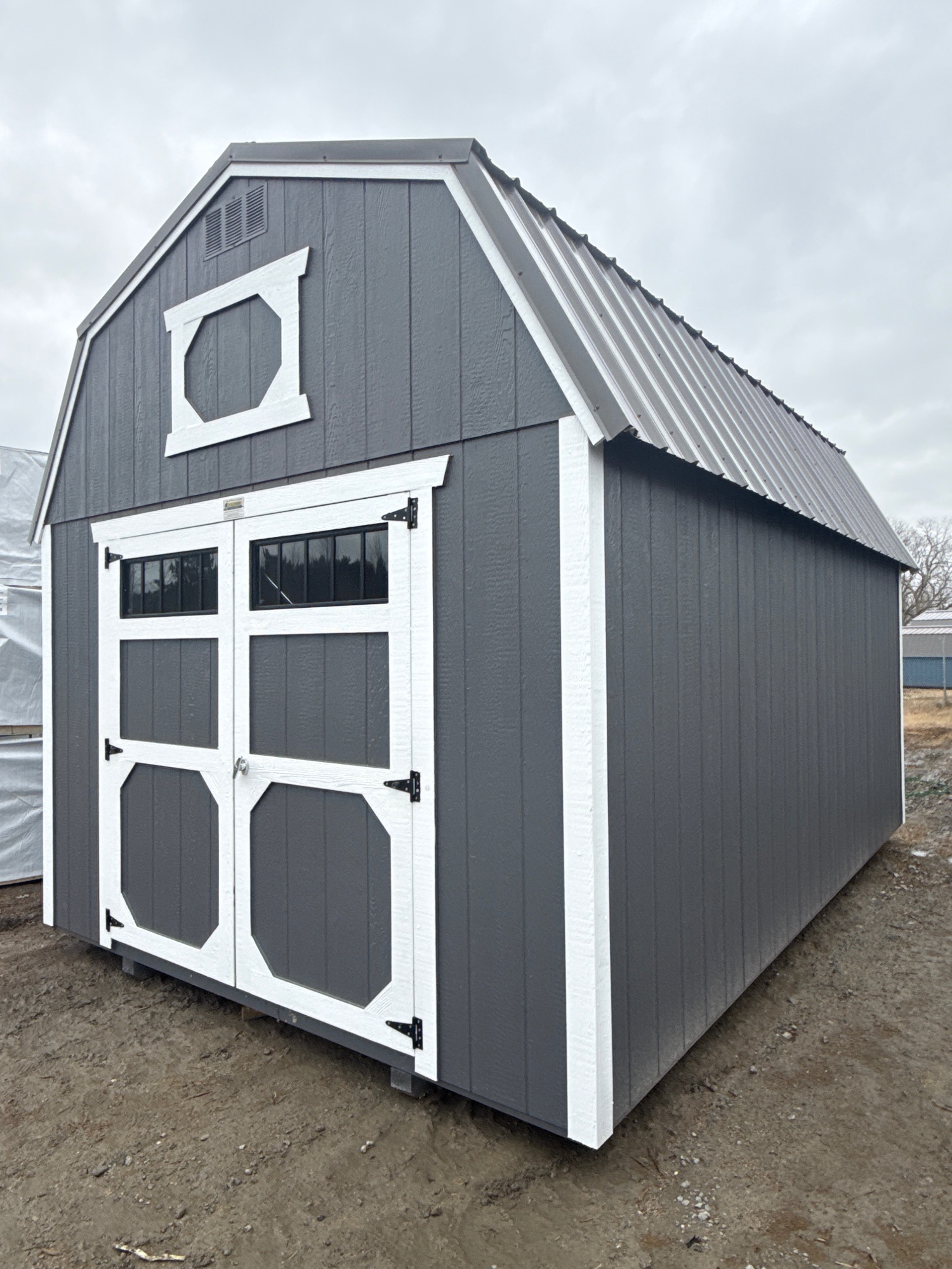 10 x 16 Lofted Barn at Spring Hope, NC-BigWoodsOtdrProd-DHarrell in Spring Hope, NC