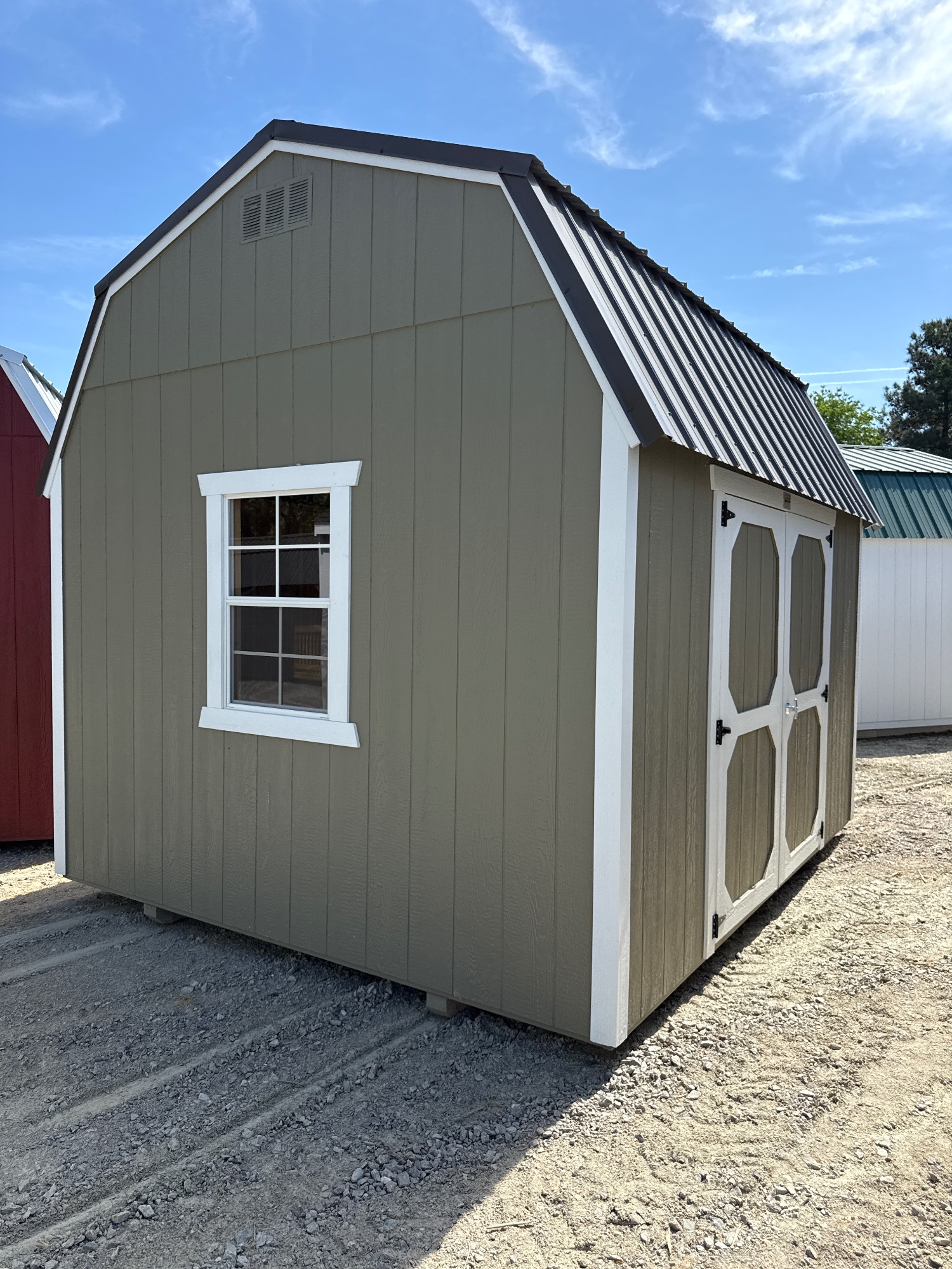 10 x 12 Lofted Barn at Garner, NC #2-BigWoodsOutdoor-R. Harrell in Garner #2, NC