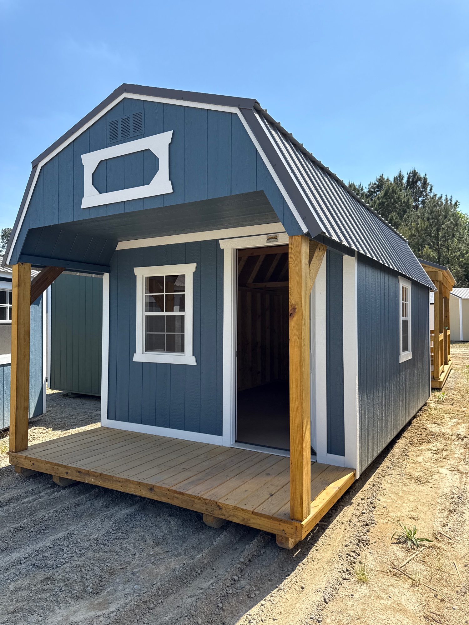 10 x 20 Lofted Barn at Garner, NC #2-BigWoodsOutdoor-R. Harrell in Garner #2, NC