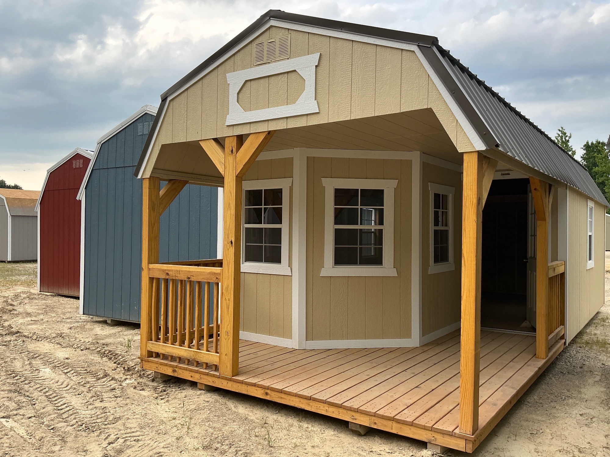 12 x 28 Lofted Barn at Garner, NC #2-BigWoodsOutdoor-R. Harrell in Garner #2, NC