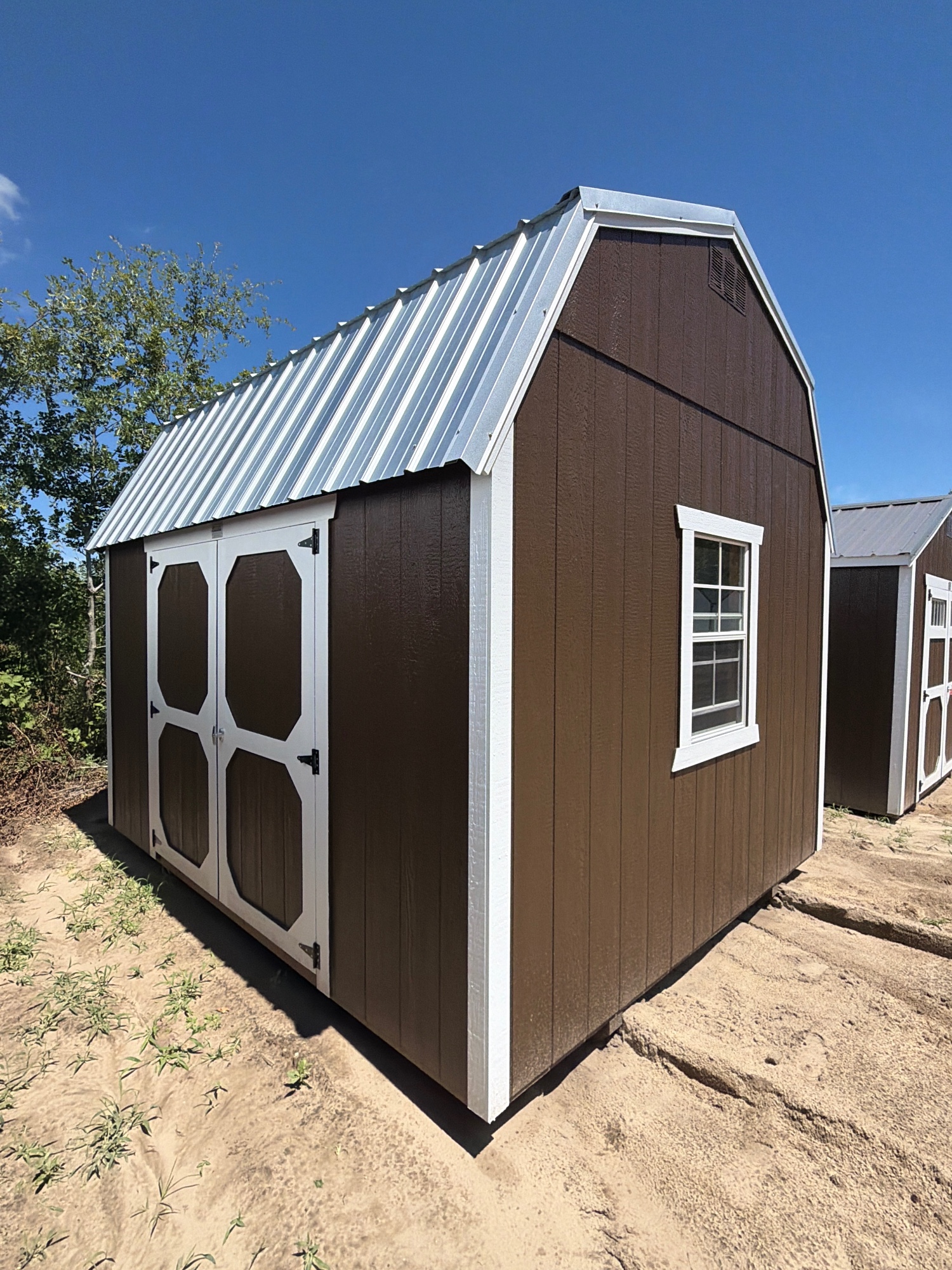 10 x 12 Lofted Barn at Spring Hope, NC-BigWoodsOtdrProd-DHarrell in Spring Hope, NC