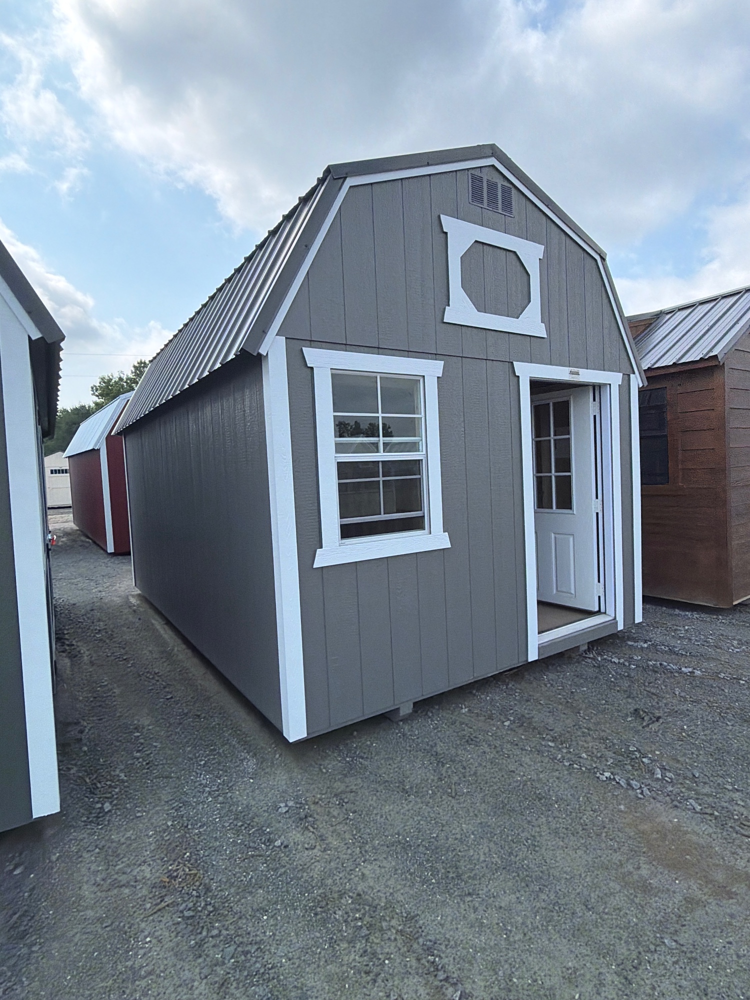 10 x 16 Lofted Barn at Spring Hope, NC-BigWoodsOtdrProd-DHarrell in Spring Hope, NC