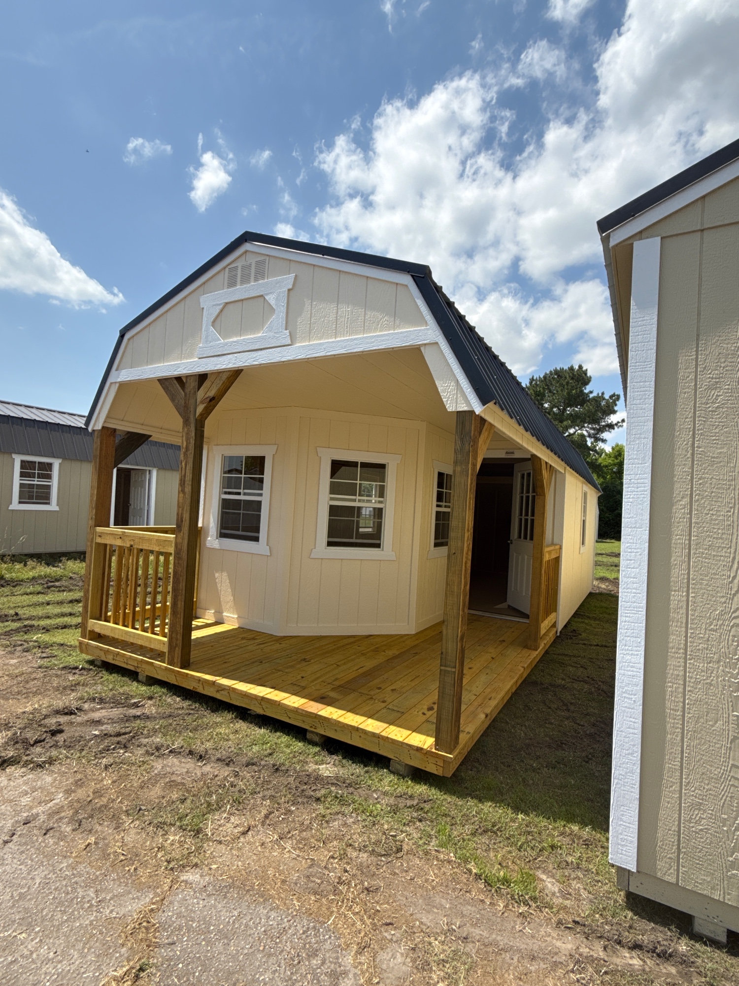 12 x 28 Lofted Barn at Spring Hope, NC-BigWoodsOtdrProd-DHarrell in Spring Hope, NC