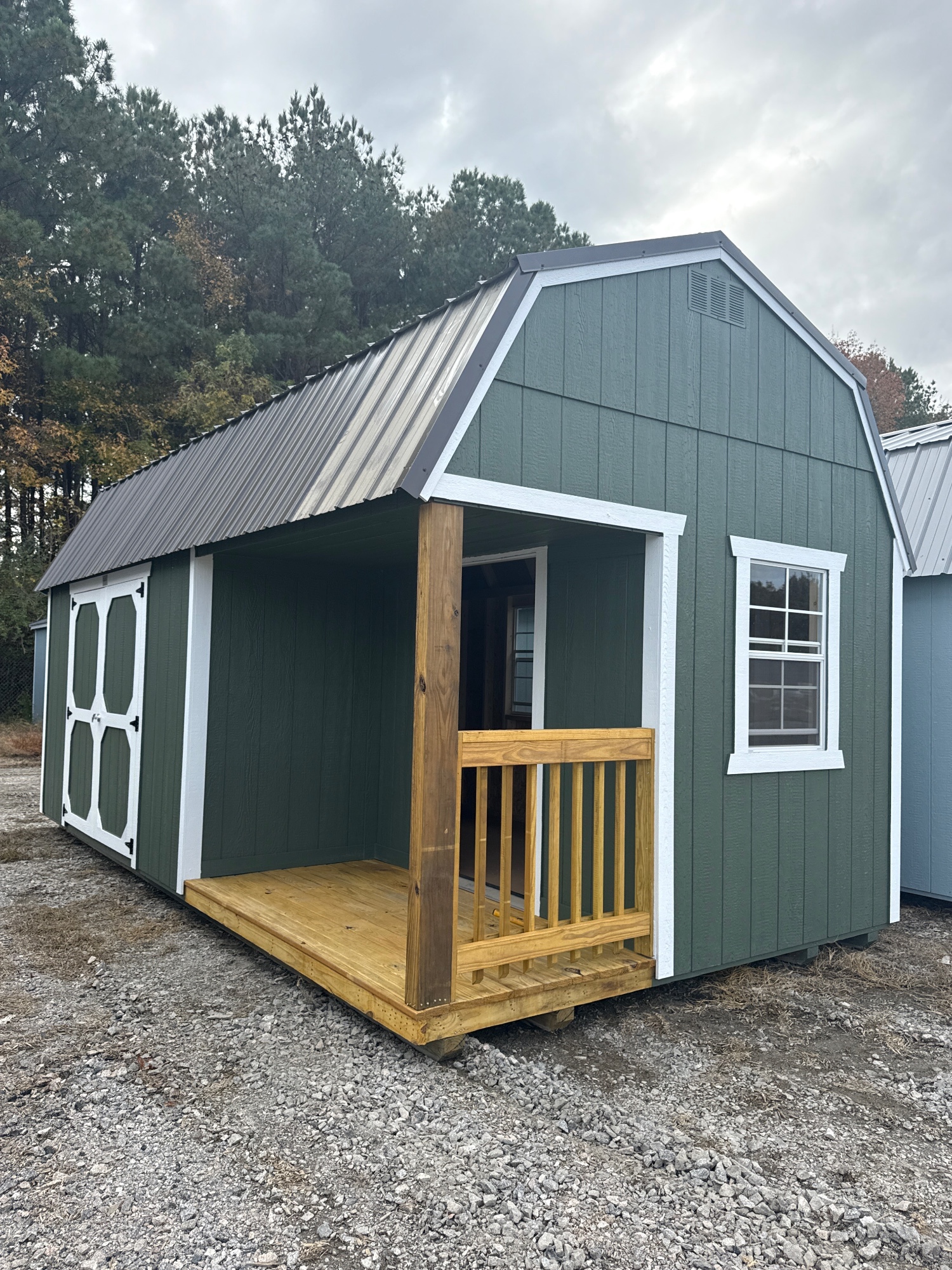 10 x 20 Lofted Barn at Spring Hope, NC-BigWoodsOtdrProd-DHarrell in Spring Hope, NC